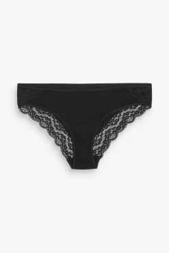 Next Lace Trim Cotton Blend Knickers 4 Pack 5 Next Lace Trim Cotton Blend Knickers 4 Pack -Next shop 137089s2 scaled
