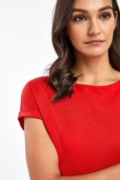 Next 100% Cotton Round Neck Cap Sleeve T-Shirt -Next shop 154182s3 scaled