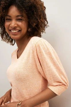 Next Cosy Lightweight Short Puff Sleeve Top -Next shop 167133s4 scaled