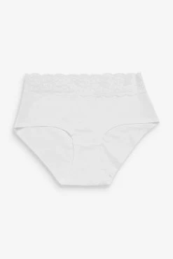 Next Lace Trim Cotton Blend Knickers 4 Pack 10 Next Lace Trim Cotton Blend Knickers 4 Pack -Next shop 256427s3 scaled