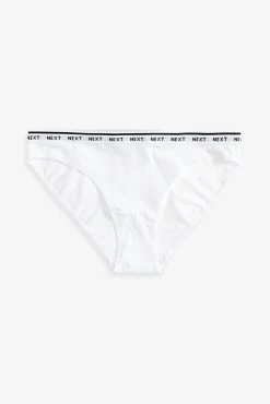 Next Monochrome Cotton Rich Logo Knickers 7 Pack -Next shop 284425s3 scaled