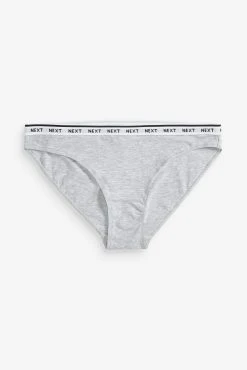 Next Monochrome Cotton Rich Logo Knickers 7 Pack -Next shop 284425s4 scaled
