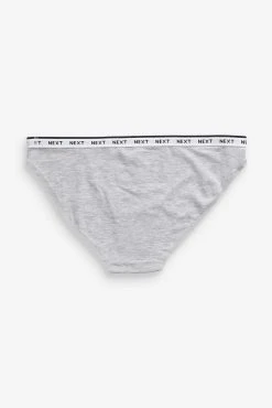 Next Monochrome Cotton Rich Logo Knickers 7 Pack -Next shop 284425s5 scaled