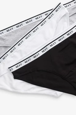 Next Monochrome Cotton Rich Logo Knickers 7 Pack -Next shop 284425s6 scaled