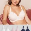 Next DD+ Cotton Blend Bras 3 Pack