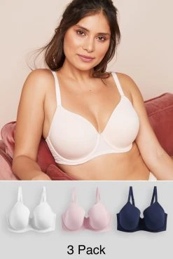 Next DD+ Cotton Blend Bras 3 Pack