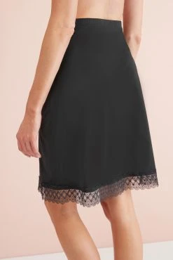 Next Black/Nude Microfibre Long Half Slips Two Pack -Next shop 301557s6 scaled