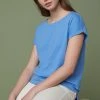 Next 100% Cotton Round Neck Cap Sleeve T-Shirt