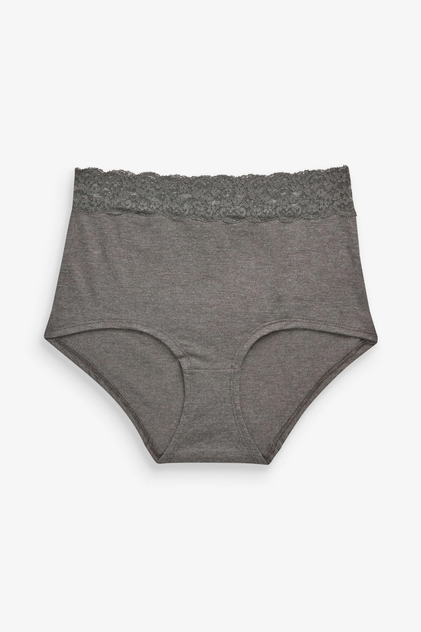 Next Lace Trim Cotton Blend Knickers 4 Pack 6 Next Lace Trim Cotton Blend Knickers 4 Pack - Image 6