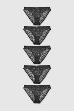 Next Black Lace Knickers 4 Pack