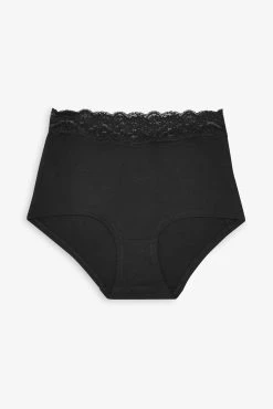 Next Lace Trim Cotton Blend Knickers 4 Pack 12 Next Lace Trim Cotton Blend Knickers 4 Pack -Next shop 519376s2 scaled