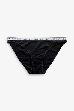 Next Cotton Rich Logo Knickers 4 Pack -Next shop 523 321s6 scaled