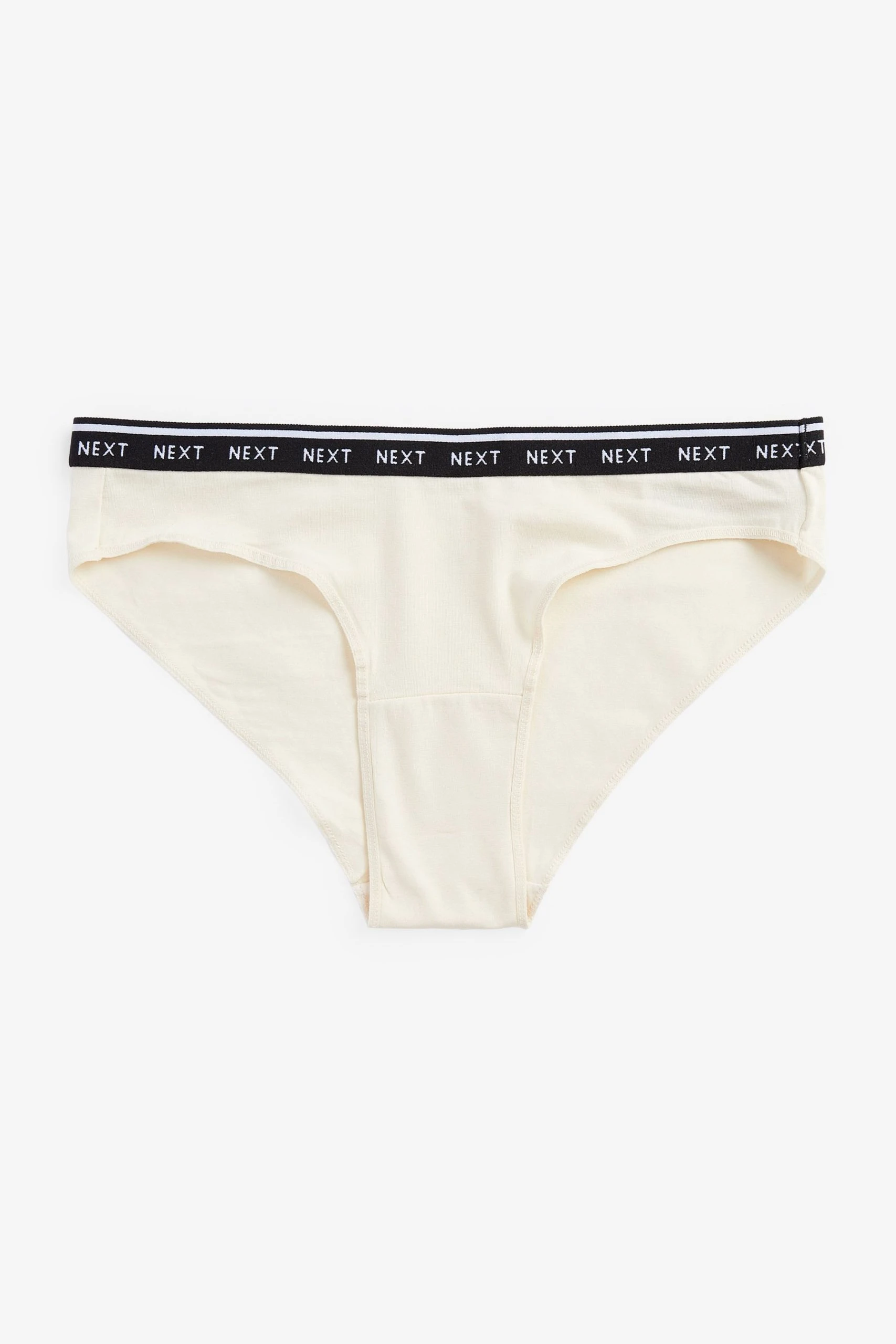 Next Cotton Rich Logo Knickers 4 Pack 3 Next Cotton Rich Logo Knickers 4 Pack - Image 3