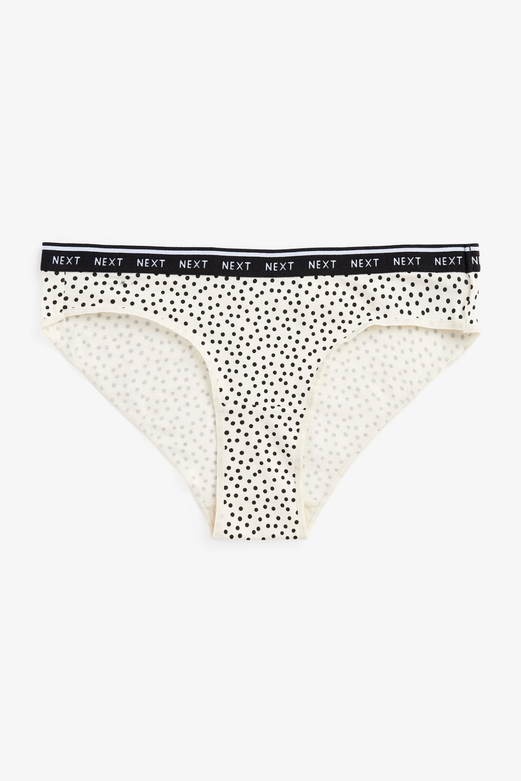 Next Cotton Rich Logo Knickers 4 Pack 5 Next Cotton Rich Logo Knickers 4 Pack - Image 5