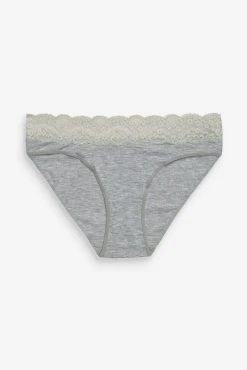 Next Lace Trim Cotton Blend Knickers 4 Pack -Next shop 552135s5 scaled