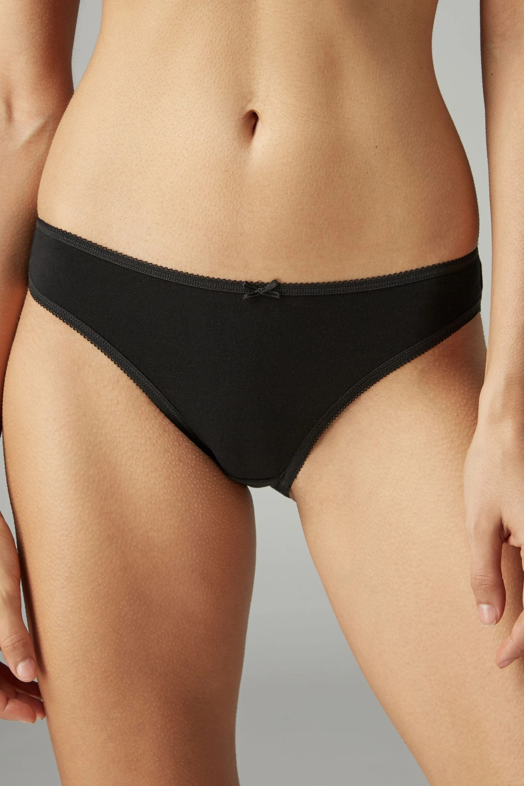 Next Black/White/Nude Cotton Rich Knickers 7 Pack 7 Next Black/White/Nude Cotton Rich Knickers 7 Pack - Image 7