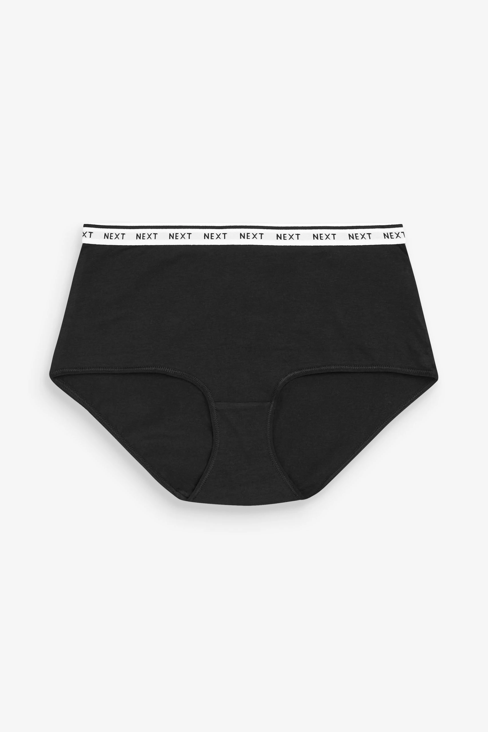 Next Cotton Rich Logo Knickers 4 Pack 7 Next Cotton Rich Logo Knickers 4 Pack - Image 7
