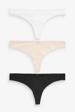 Next No VPL Lace Back Briefs 3 Pack