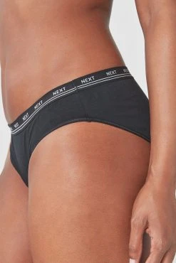 Next Cotton Rich Logo Knickers 4 Pack -Next shop 710233s4 scaled