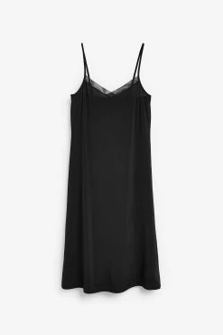 Next Black/Nude Microfibre Long Slips Two Pack -Next shop 723952s3 scaled