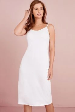 Next Black/White Cotton Maxi Slips 2 Pack
