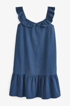 Next 100% Cotton Embroidery Night Slip -Next shop 7DV 085s5 scaled