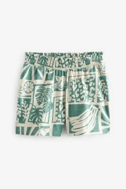 Next Pink/Green Tropical Cotton Blend Short Set Pyjamas 2 Pack -Next shop 7DV 682s9 scaled