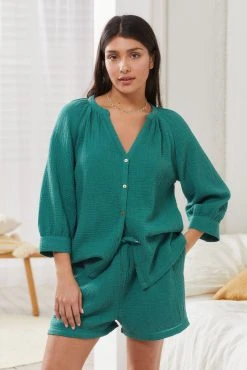 Next Cotton Crinkle Pyjama Short Set