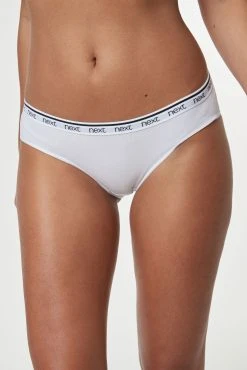 Next Cotton Rich Logo Knickers 4 Pack -Next shop 812335s4 scaled