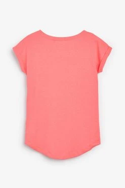 Next 100% Cotton Round Neck Cap Sleeve T-Shirt 6 Next 100% Cotton Round Neck Cap Sleeve T-Shirt -Next shop 826407s5 scaled