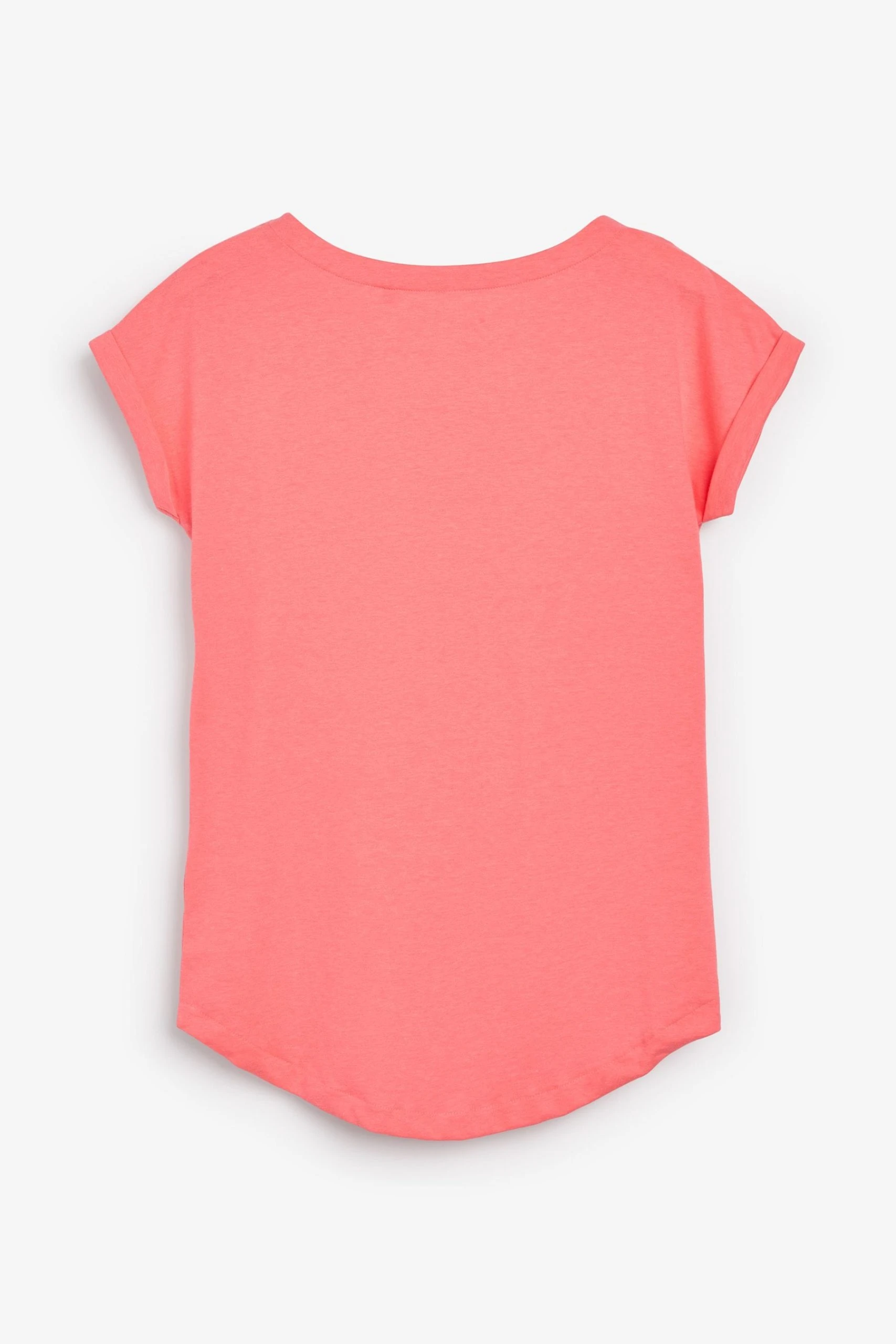 Next 100% Cotton Round Neck Cap Sleeve T-Shirt 3 Next 100% Cotton Round Neck Cap Sleeve T-Shirt - Image 3