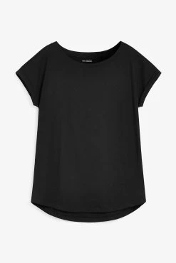 Next 100% Cotton Round Neck Cap Sleeve T-Shirt -Next shop 828891s4 scaled
