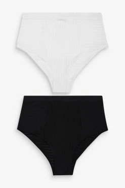 Next Stripe High Waist Knickers 2 Pack