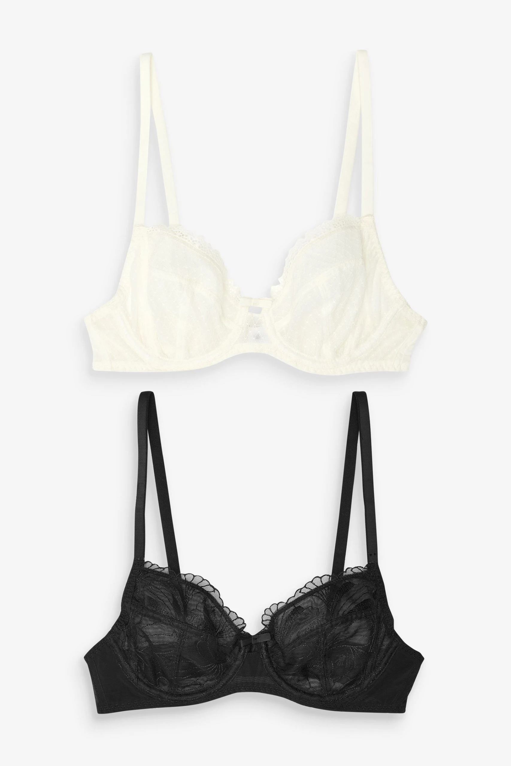 Next Embroidered Bras 2 Pack 9 Next Embroidered Bras 2 Pack - Image 9