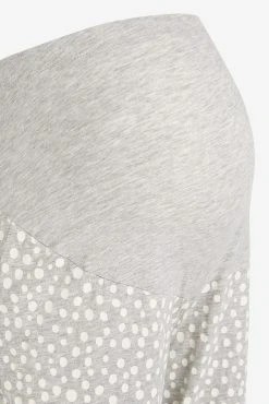 Next Grey Spot Maternity Cotton Blend Pyjamas -Next shop 879832s4 scaled
