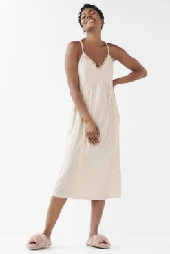 Next Light Blue/Oatmeal Cream Soft Lace Slips 2 Pack -Next shop 972135s6 scaled