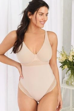 Next DD+ Lace Tummy Control Shaping No VPL, Smoothing, Wired Bodysuit