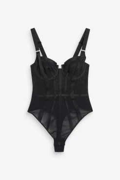 Next Black Rochelle Strappy Mesh Body -Next shop A03878s5 scaled