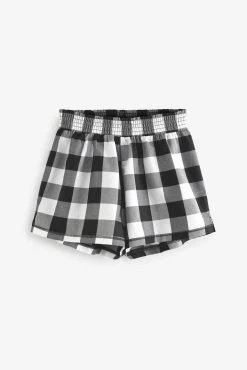 Next Grey/White Check Cotton Short Set Pyjamas -Next shop A08162s3 scaled