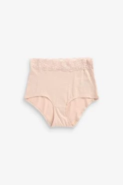 Next Lace Trim Cotton Blend Knickers 4 Pack -Next shop A13 505s5 scaled