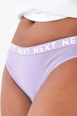 Next Cotton Rich Logo Knickers 4 Pack 12 Next Cotton Rich Logo Knickers 4 Pack -Next shop A13494s4 scaled