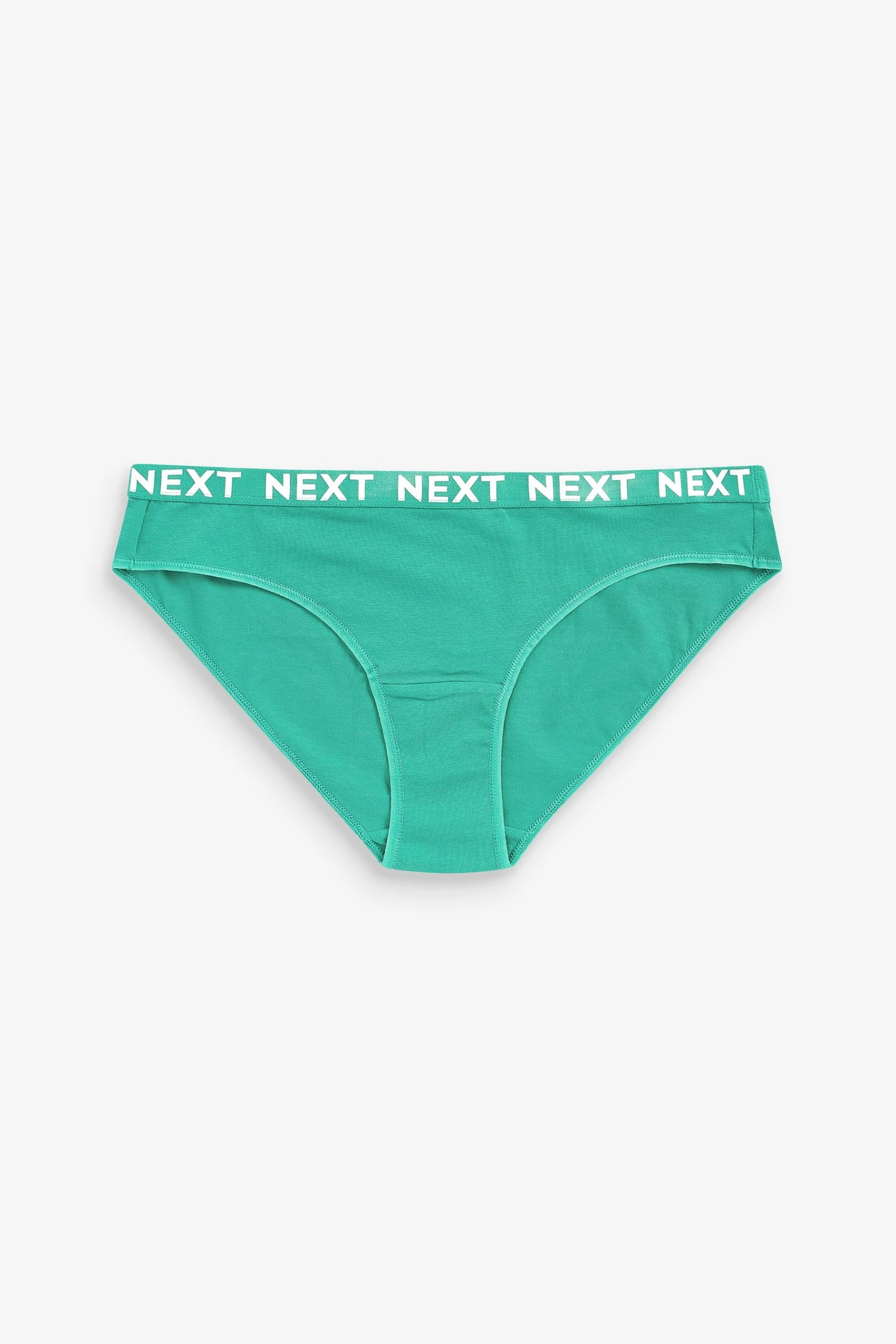 Next Cotton Rich Logo Knickers 4 Pack 8 Next Cotton Rich Logo Knickers 4 Pack - Image 8