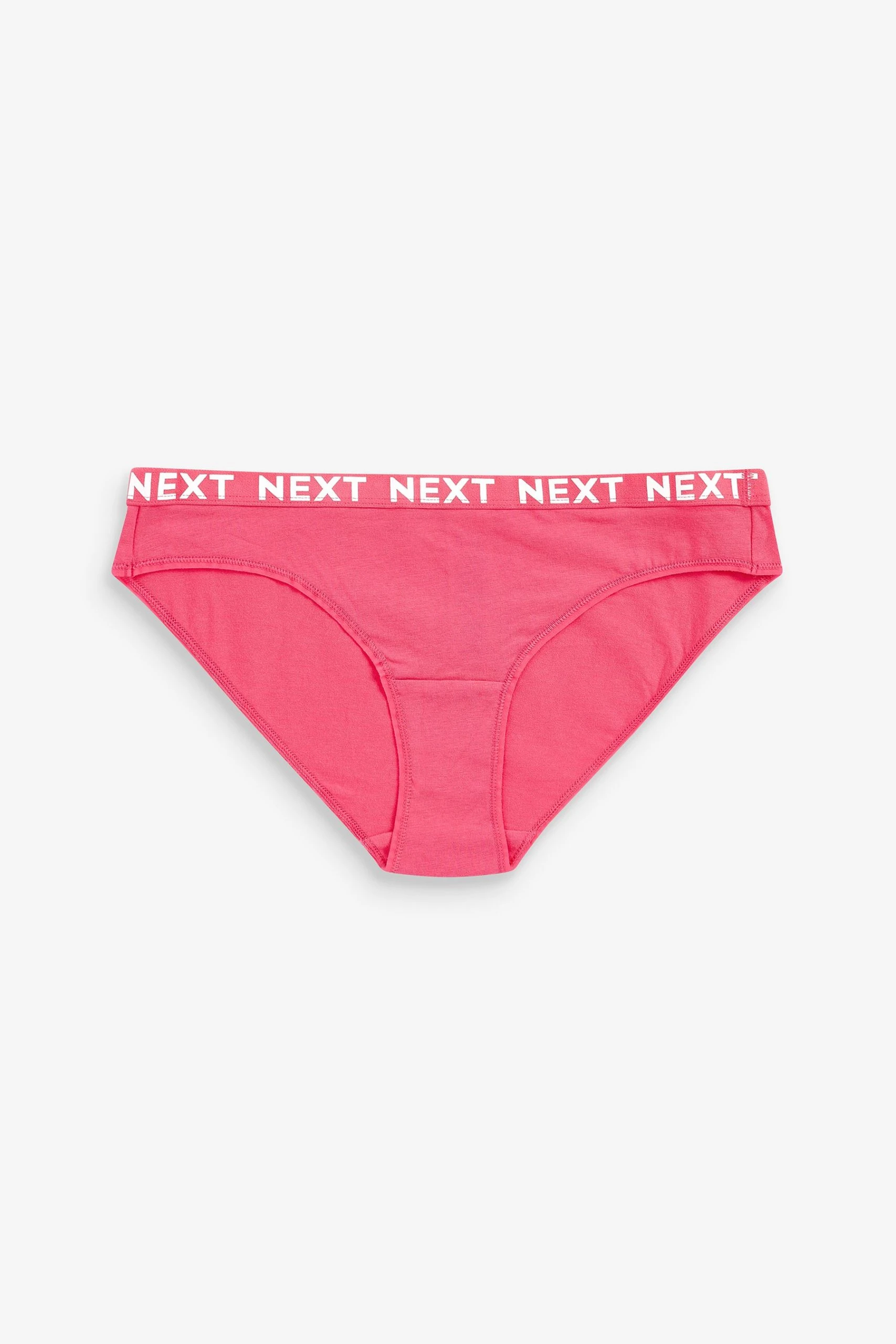 Next Cotton Rich Logo Knickers 4 Pack 9 Next Cotton Rich Logo Knickers 4 Pack - Image 9