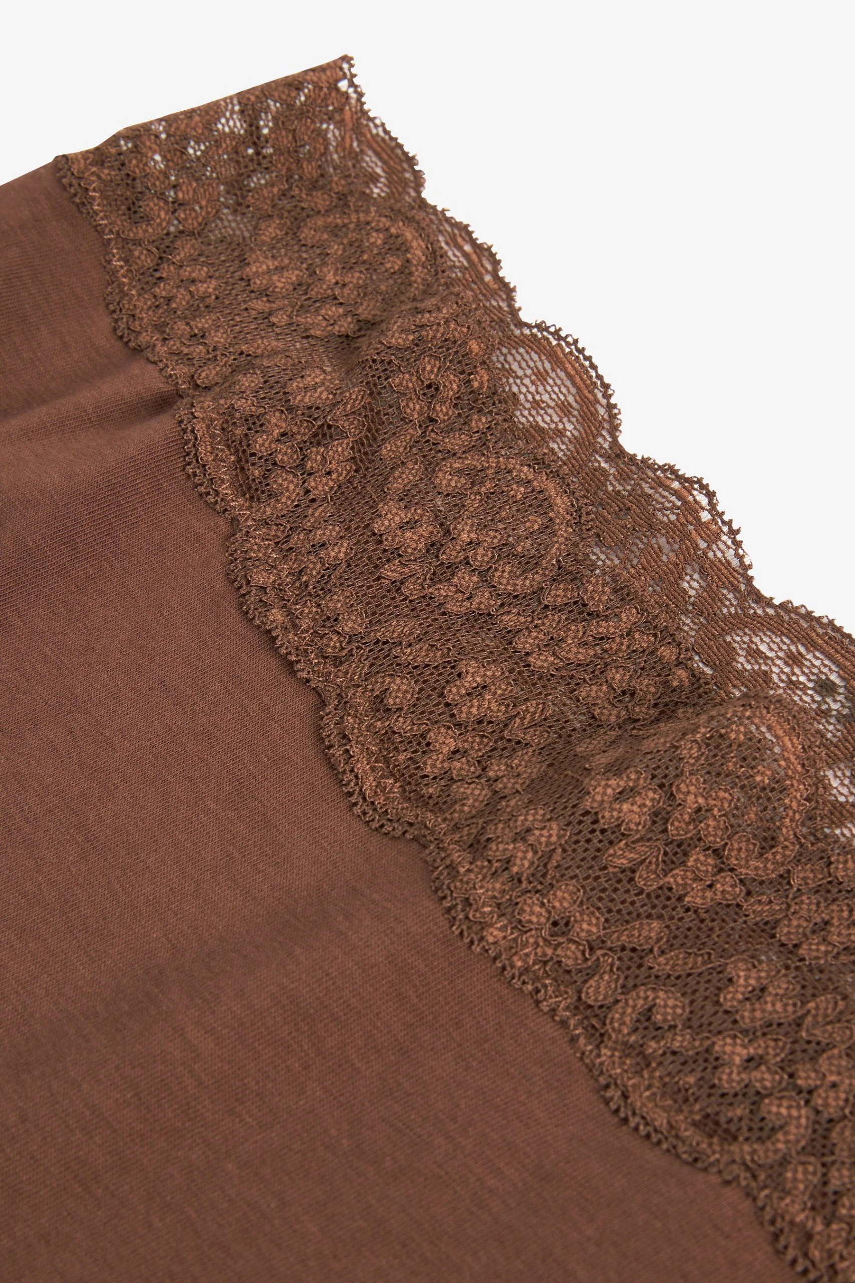 Next Lace Trim Cotton Blend Knickers 4 Pack 6 Next Lace Trim Cotton Blend Knickers 4 Pack - Image 6