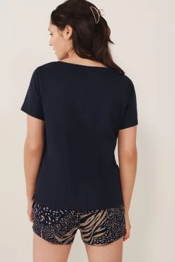 Next Navy Blue Animal Cotton Pyjamas -Next shop A53 857s4 scaled