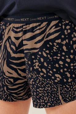 Next Navy Blue Animal Cotton Pyjamas -Next shop A53 857s6 scaled