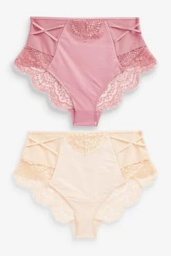 Next Tummy Control Lace Knickers 2 Pack