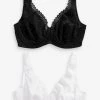 Next Geo Lace Bras 2 Pack