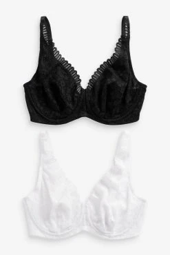 Next Geo Lace Bras 2 Pack