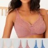 Next Total Support Non Pad Non Wire Full Cup Lace Bras 3 Pack